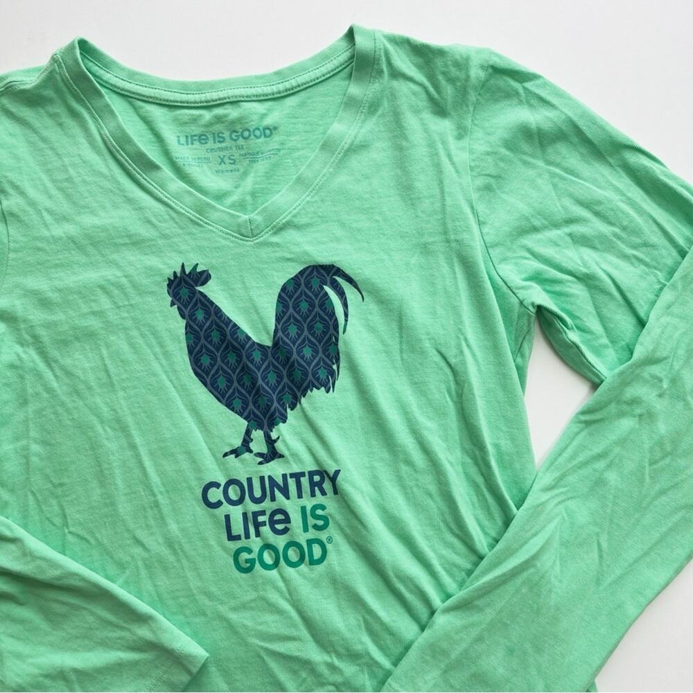 Life is Good Country Animal Crusher Long Sleeve Tee